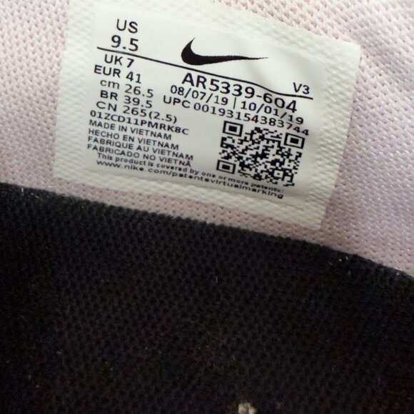 Nike Women's Air Force 1 Sage Suede Low Size 9.5 Barely Rose - AR5339 604 White - Picture 7 of 8